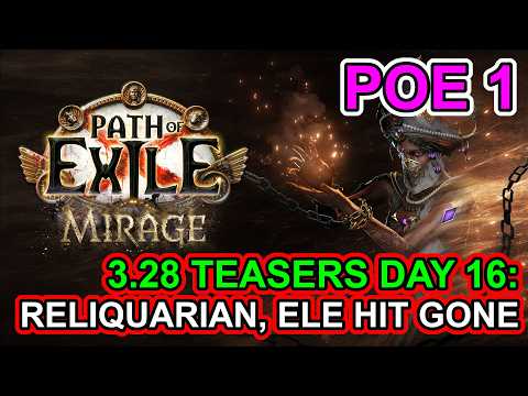 POE 1 News - HUGE Interview, Reliquarian Revealed, Ele Hit Changed - Day 16 - Path of Exile Mirage