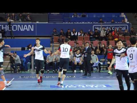 현대캐피탈 스카이워커스 skywalkers  대한항공전 대니 Danijel Galić 서브