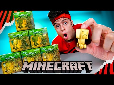 ENCONTREI O CREEPER DE OURO NESSE BRINQUEDO! (MINECRAFT)