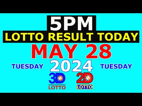 Lotto Result Today 5pm May 28 2024 (PCSO)