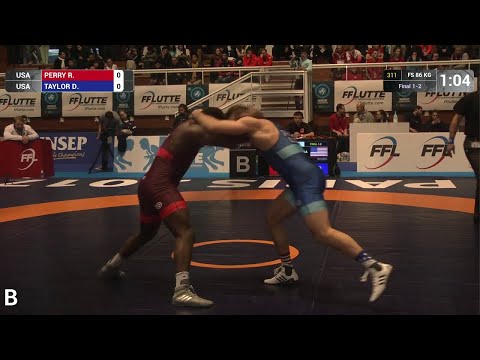 DAVID TAYLOR (USA) df. R. PERRY (USA), 8-5 // GOLD FS - 86 kg