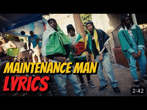 Dee Billz x Kyle Richh x Nemzzz x Jenn Carter - Maintenance Man  (LYRICS VIDEO)
