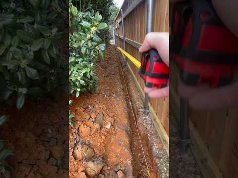 The water MUST GO ! #shorts #drainage #tips #diy #project #work #smart #landscaping #technique