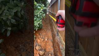 The water MUST GO ! #shorts #drainage #tips #diy #project #work #smart #landscaping #technique