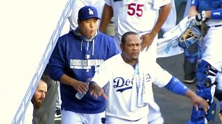 Dodger Dugout Craziness Before Game Today 9-1-14