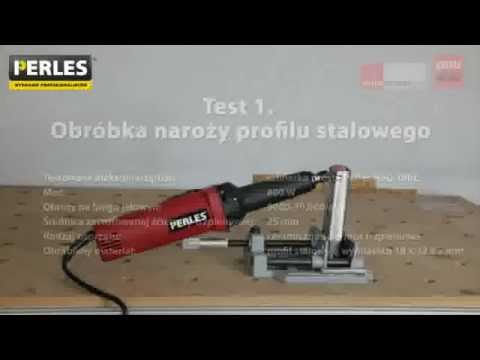 Test szlifierki prostej Perles HSG 18RE