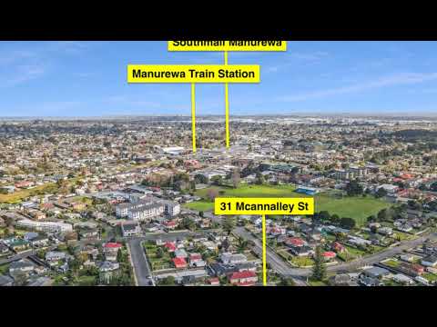 31 Mcannally Street, Manurewa East, Auckland, 3 Bedrooms, 1 Bathrooms, House