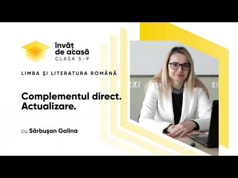Limba și literatura română; cl. a VIII-a, "Complementul direct  Actualizare"