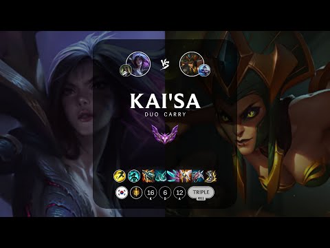 Kai'Sa ADC vs Cassiopeia - KR Master Patch 12.22