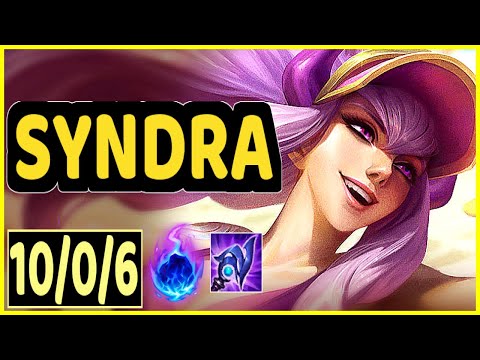 SYNDRA - 10/0/6 KDA GAMEPLAY - BR Ranked DIAMOND