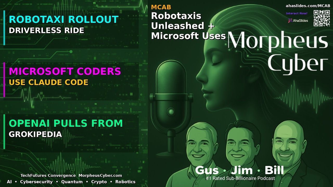 Tesla Robotaxis Unleashed + Claude Microsoft Invasion | MCAB1