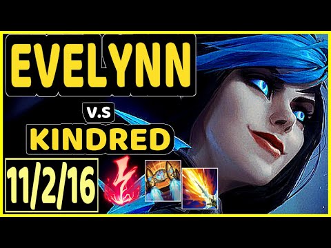ALBETRAYBER (EVELYNN) vs KINDRED - 11/2/16 KDA JUNGLE GAMEPLAY - EUW Ranked MASTER