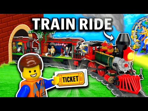 I built a LEGO Train THEME PARK...