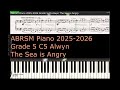 ABRSM Piano 2025 2026 Grade 5 C5 Alwyn The Sea is Angry