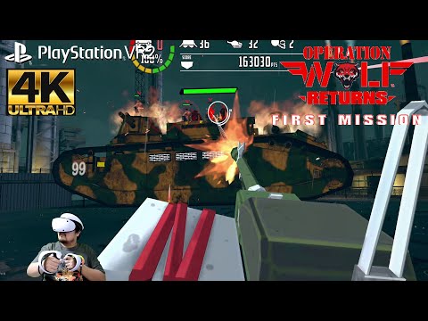 [Mission 4] Operation Wolf Returns: First Mission PS5 (PS VR2) 4K No Commentary Walkthrough