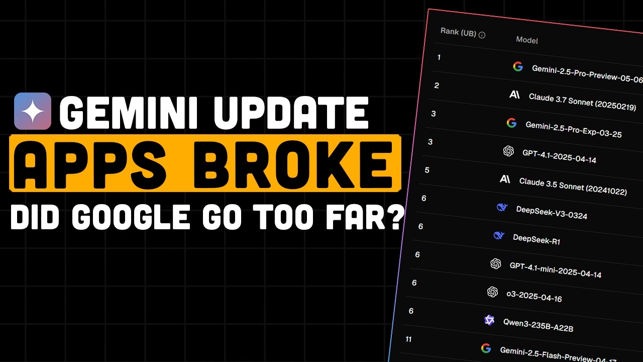 Gemini 2.5 Pro (5-06) Update Just Crushed Sonnet 3.7 – And Broke a Bunch of Apps Doing It!
