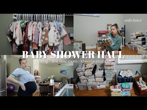 BABY SHOWER HAUL | nest with me + 32  weeks pregnant