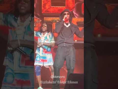 Vybz Kartel forderte den britischen 🇬🇧 Rapper Krept und Konan auf, auf die Bühne zu gehen, um es ...