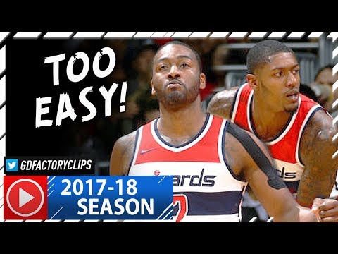 John Wall & Bradley Beal Full Highlights vs Hawks (2017.11.11) - TOO EASY!