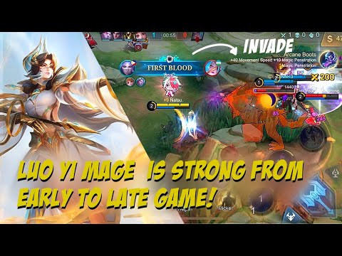 LUO YI MAGE IS STRONG FROM EARLY TO LATE GAME - MOBILE LEGENDS