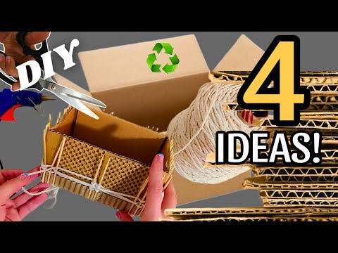 Transforming Cardboard & Waste Material♻️: 4 Super Genius Recycling Ideas That Will Amaze You