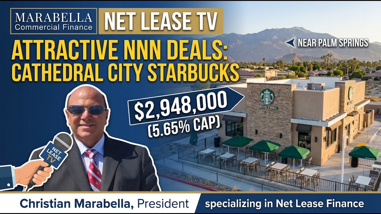 Net Lease TV - Nicely Priced Starbucks For Sale Cathedral City, CA Net Lease For Sale - 5.65% Cap