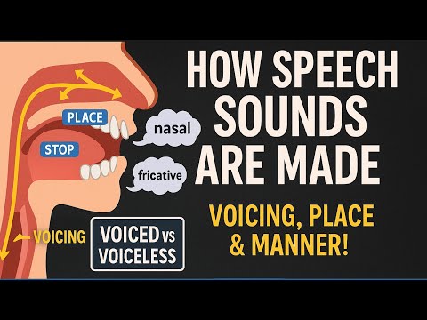 How Sounds Are Made: Voicing, Place & Manner Explained!