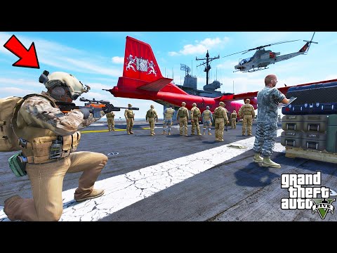 Franklin Joined Los Santos Army as A Commander in GTA 5 | SHINCHAN and CHOP