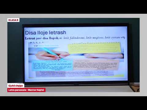 e Mesimi Klasa 8 - 8083 Gjuhë Shqipe - Letra personale