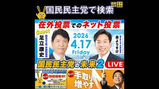 国民民主党 森ようすけ 在外投票でのネット投票 4月19日