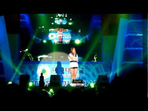 [FANCAM] 120522 Ailee performing Love Will Show You Everything at Daegu University