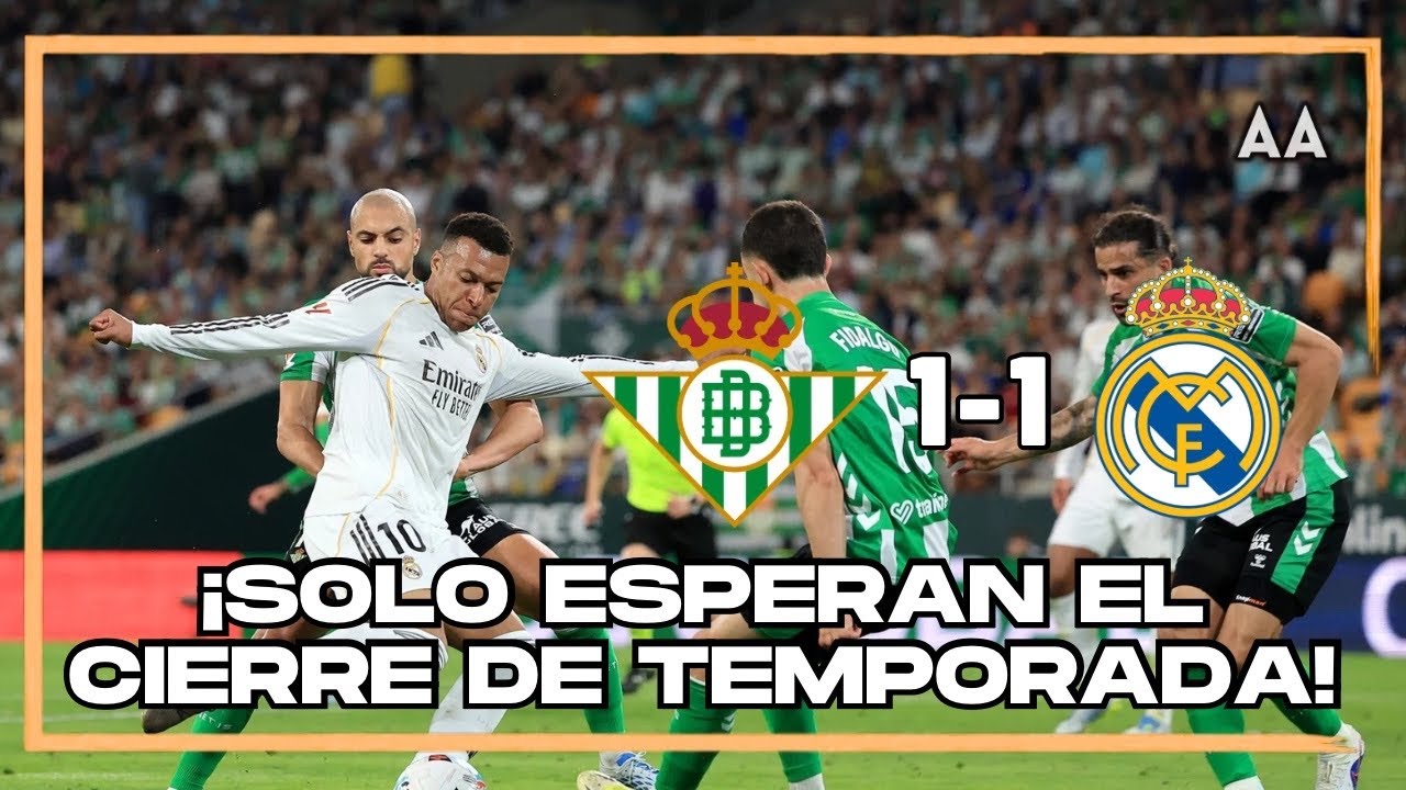 Real Madrid juega sin ganas, pierde puntos y solo espera el cierre de temporada 