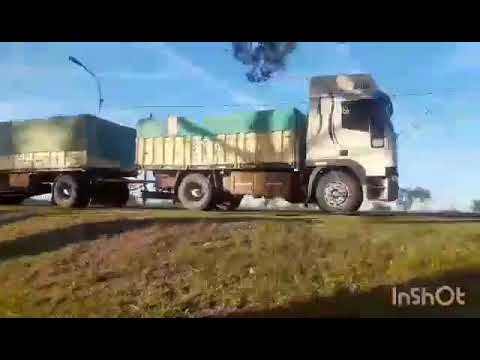 CAMIONES EN RP1 , SAN FRANCISCO , CORDOBA , ARGENTINA , VIDEO 287