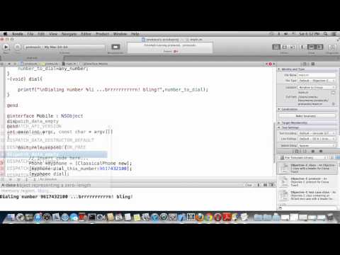 Objective C and MacOSX Programming Tutorial-25:Protocols.(English Version)