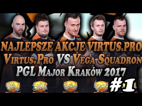 Virtus.Pro vs Vega Squadron Najlepsze akcje! PGL Major Kraków 2017!