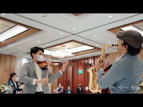 Wedding Entrance Saxophone & Violin - Tonight I Celebrate My Love by Christian Ama & The Music Boys