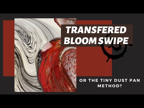 Fluid art - abstract bloom swipe transfer - nailded it - failed it - kinda fixed it