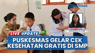 2 Siswa SMP Katolik Pato Nonongan Dirujuk ke Puskemas Sopai seusai Jalani Cek Kesehatan Gratis