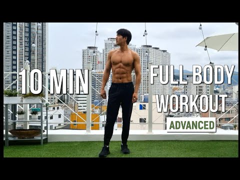 10 MIN FULL BODY WORKOUT TABATA (Fat Burning) ADVANCED