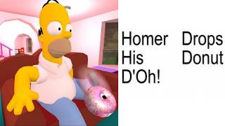Cover art for homer drops his donut d'oh