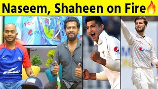 Pak vs Sri Lanka : Shaheen Naseem on fire Pakistan