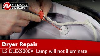 LG Dryer Repair - LED Lamp Will Not Illuminate When Power Is Present