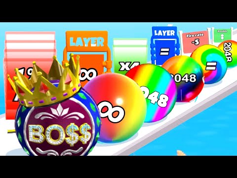 Number Master: Run and merge vs Ball merge  2048 ball Gameplay New update level part #3
