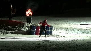 preview picture of video 'Fire + Ice Ski Show Kronplatz Gassl Olang 27.01.2011'