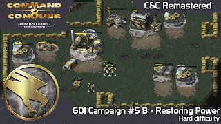 Command &amp; Conquer Remastered - GDI mission #5B - Restoring Power (Hard Difficulty)