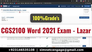 CGS2100 Word 2021 Exam - Lazar | word 2021 exam lazar #CGS2100Word2021ExamLazar