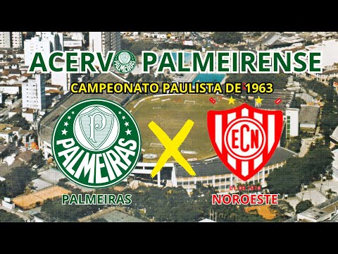 Palmeiras 3x0 Noroeste - Jogo do título de 1963