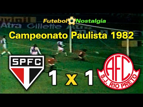 São Paulo 1 x 1 América-SP - 06-10-1982 ( Campeonato Paulista )