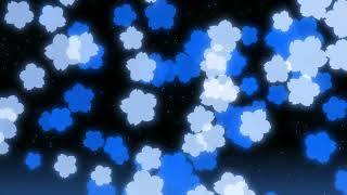 【With BGM】🌸Motion graphics background with soaring DarkBlue neon cherry blossoms🌸