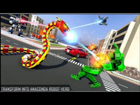 Anaconda Robot Car Transform War Robot Games